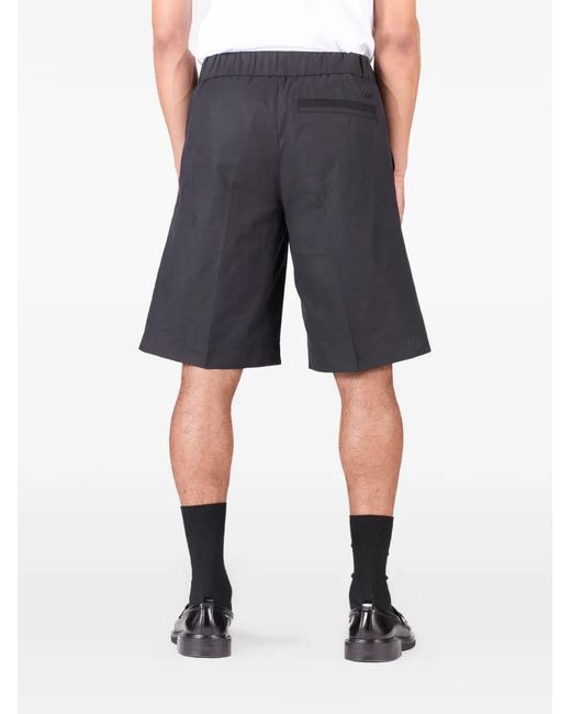 CIARAN Black Pleated Shorts