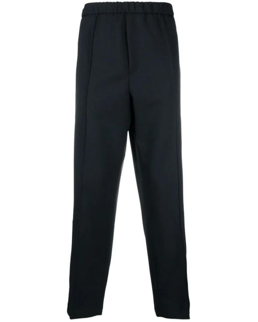 Jil Sander Blue Cropped Tailored Trousers for men