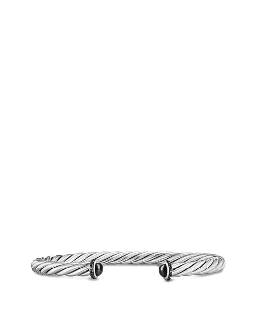 David Yurman White Cable Cuff Bracelet for men