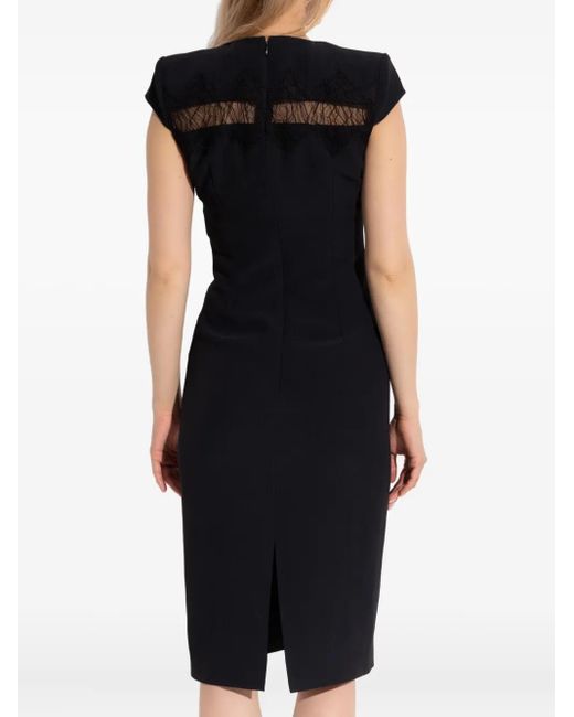 McQueen Black Dress With Back Slit