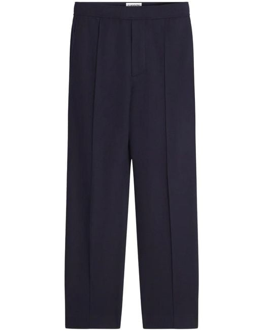 Lanvin Blue Elasticated-Waist Trousers for men