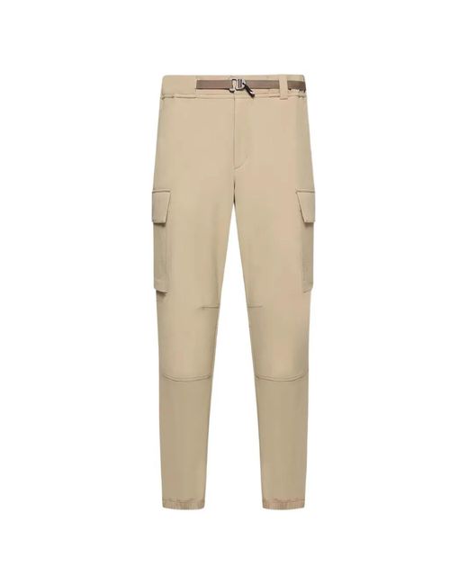 Moncler Natural Belted Cargo Trousers for men