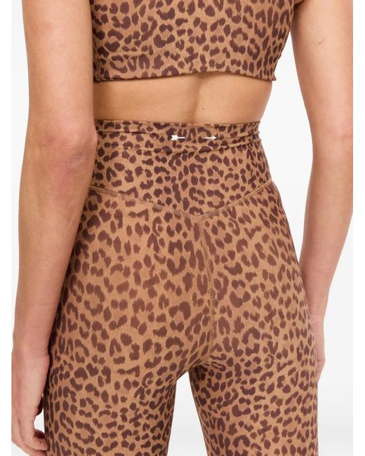 The Upside Brown Javan Leopard-Print Leggings
