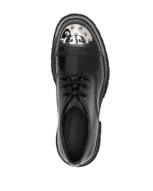 McQueen Black Business Shoes for men