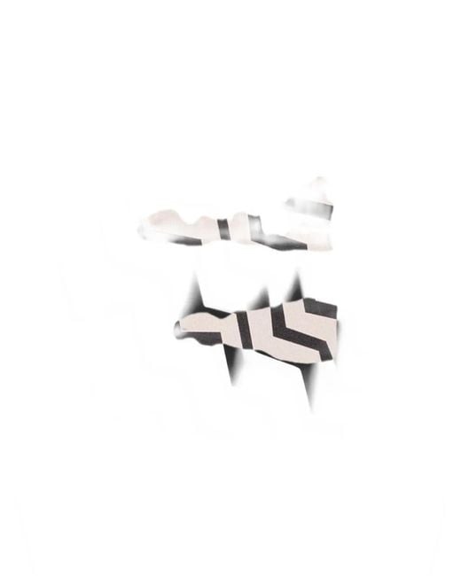 Missoni White Zigzag-Print Triangle Scarf