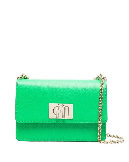 Furla Leather 1927 Crossbody Bag in Green Lyst