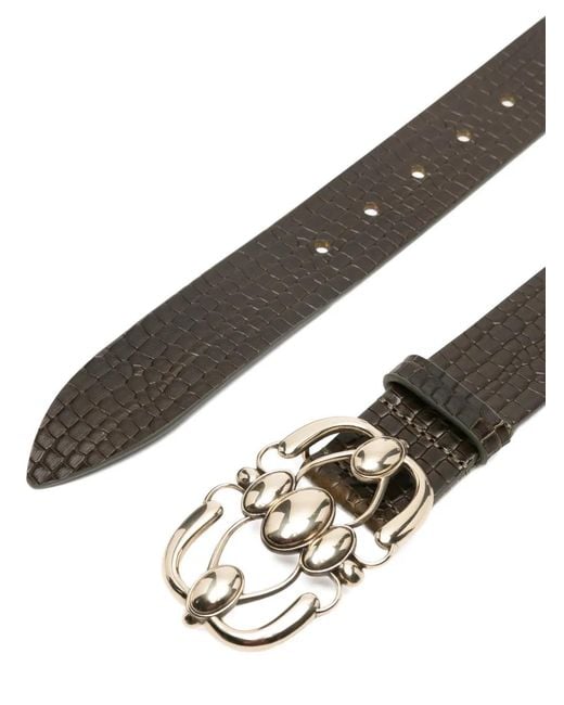 Isabel Marant Green Croc-Effect Belt