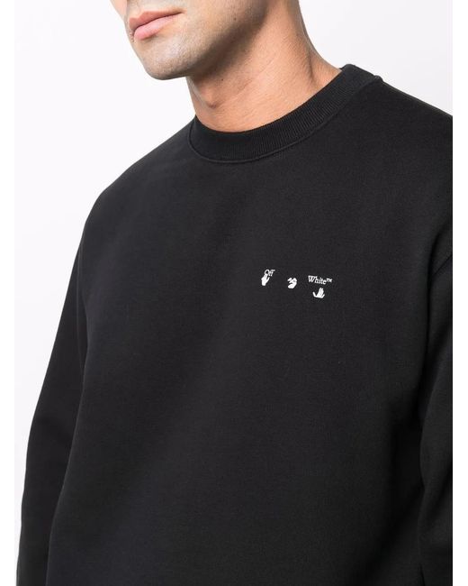 Off-White c/o Virgil Abloh Black Caravaggio Graphic Sweatshirt for men