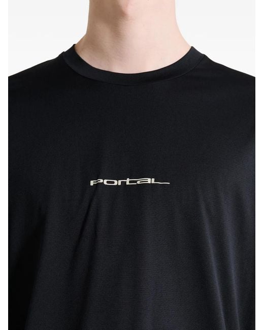 Portal Blue Lateral Peak Long-Sleeve T-Shirt for men