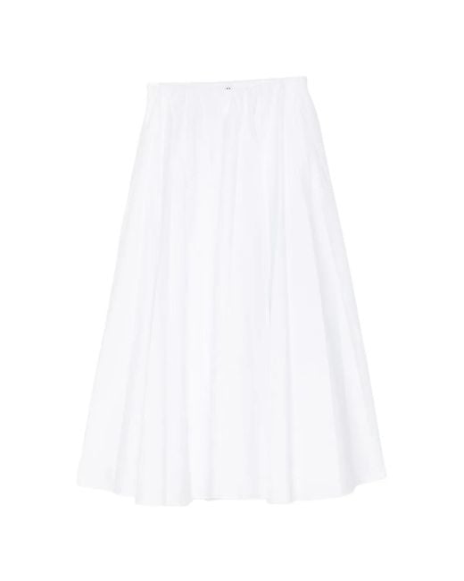 Staud White Milano Skirt