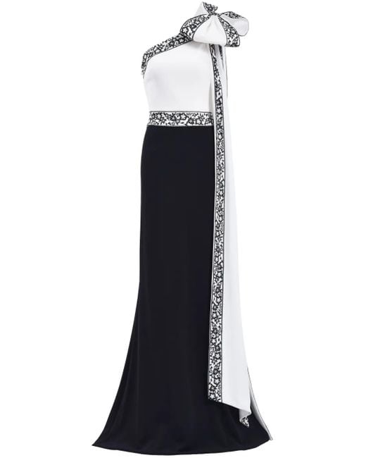 Tadashi Shoji Blue Domino Dress