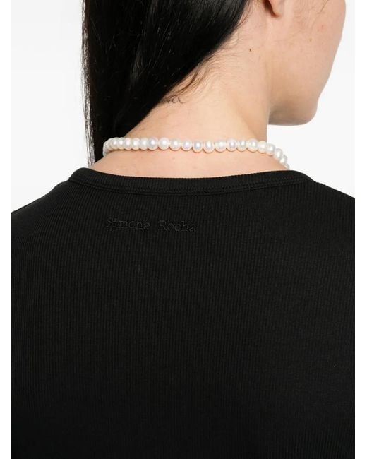Simone Rocha Black Embellished Top
