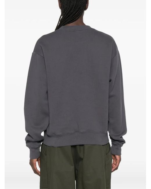 Sporty & Rich Black Logo-Print Sweater