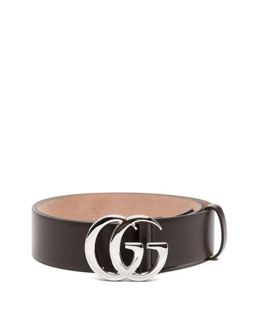 Gucci Brown Double G Belt for men