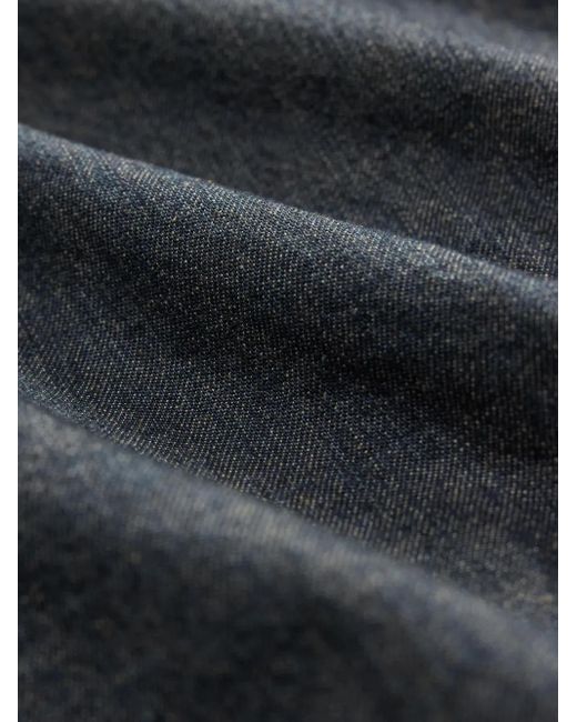 RRL Gray Shawl-Collar Denim Jacket for men