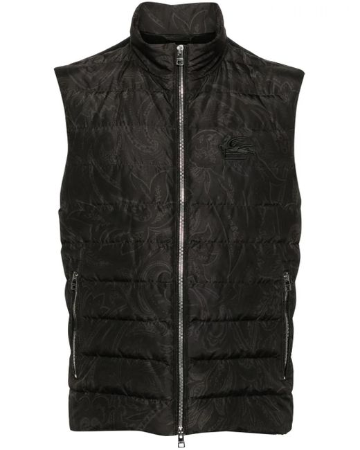 Chaleco Con Estampado De Cachemira Etro de hombre de color Black