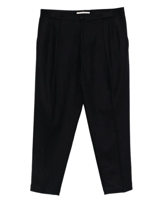 Briglia 1949 Black Portobello Pleated Trousers for men