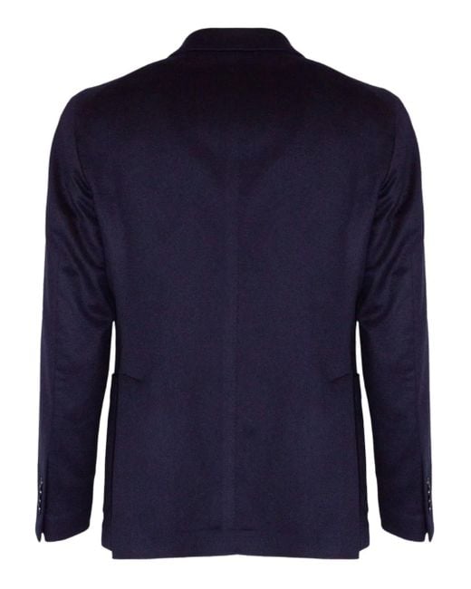Tagliatore Blue Double-Breasted Jacket for men