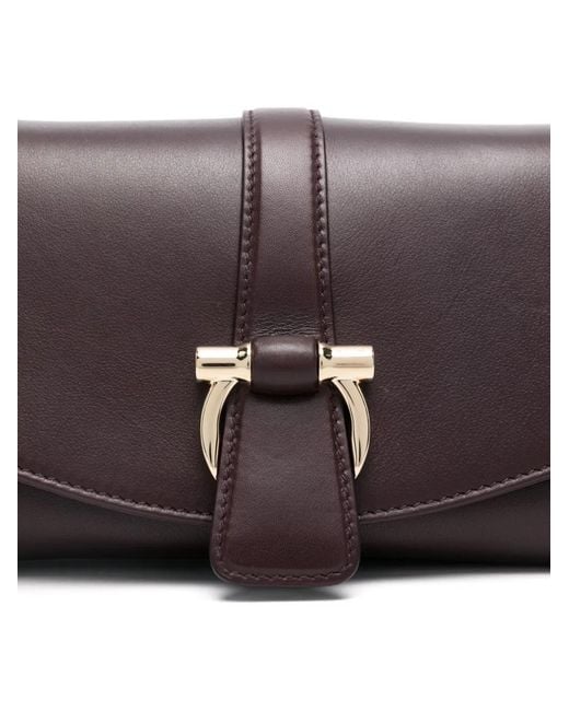 Ferragamo Brown Fl Small Bag