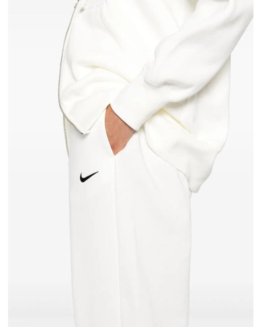 Nike White Jogginghose Mit Swoosh-Stickerei