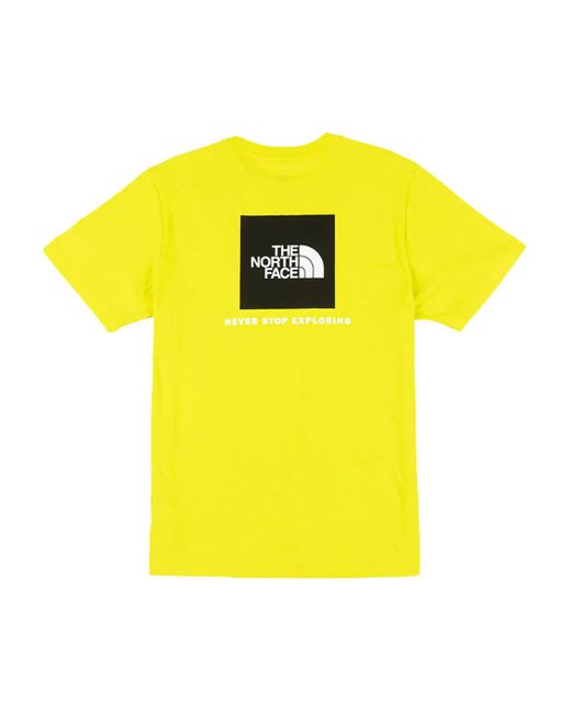 The North Face Yellow Evolution Box Nse T-Shirt for men