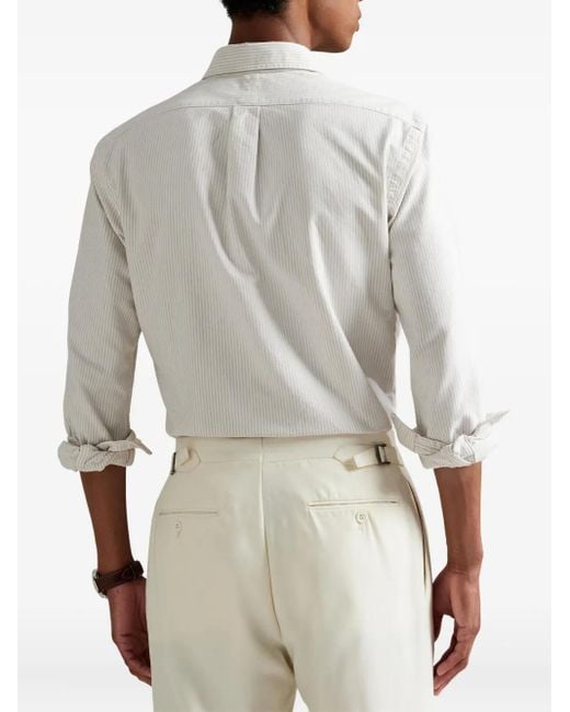 Camisa a rayas Polo Ralph Lauren de hombre de color White
