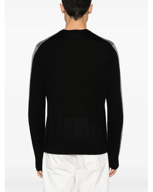 Neil Barrett Black Maglione Colour-block for men