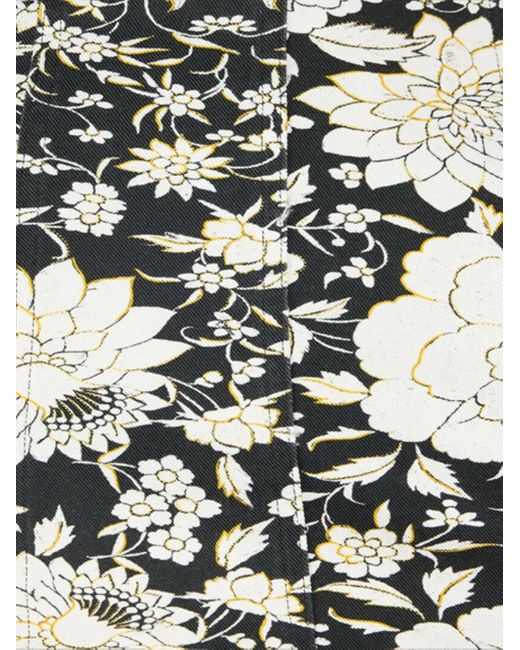 Roberto Cavalli White Floral Lace-Up Mini Dress