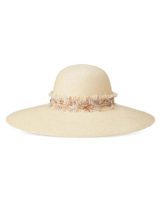 Maison Michel Blanche キャペリンハット White