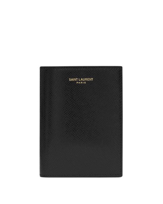 Portefeuille pliant Paris à détail de logo Saint Laurent pour homme en  coloris Noir | Lyst