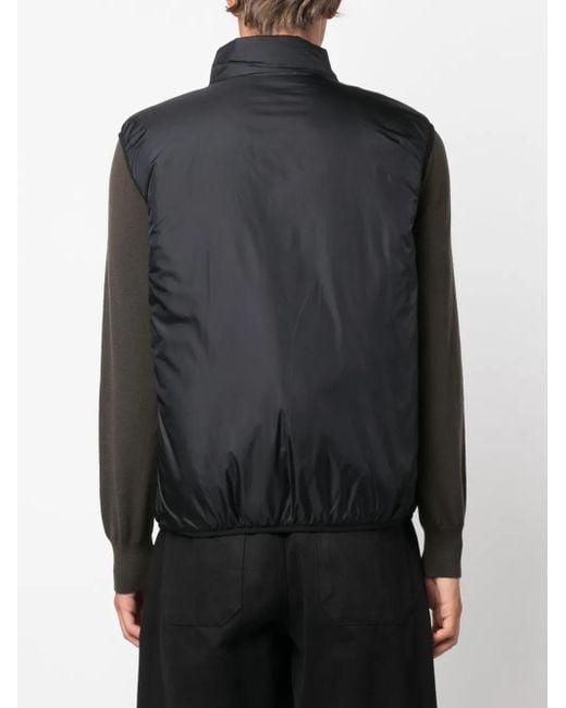 Aspesi Black Jil Zip-Up Gilet for men