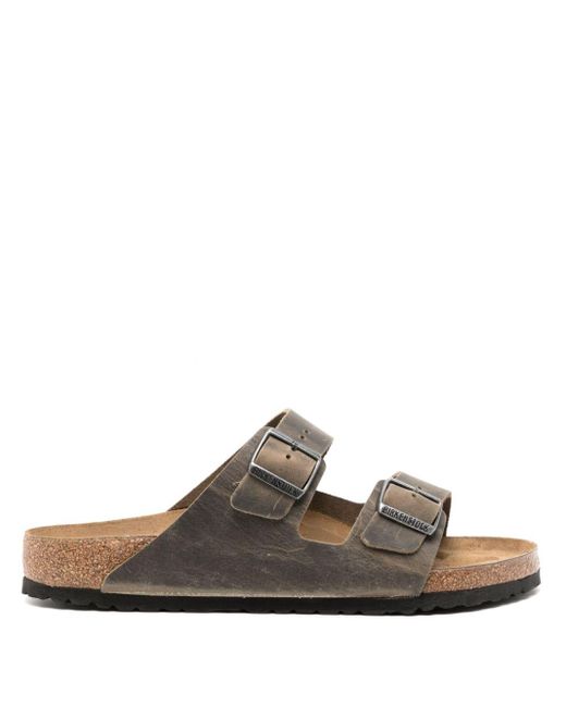 Birkenstock Brown Arizona Leather Sandals for men