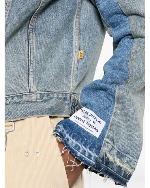 Chaqueta Vaquera Con Diseño Patchwork GALLERY DEPT. de color Blue