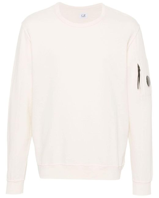 C P Company Sweatshirt mit Linsen-Detail in White für Herren