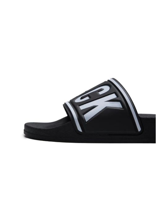 HIDE & JACK Black Logo-Embellished Slides