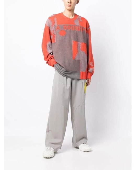 A_COLD_WALL* Pink Erosion Oversize Jumper for men