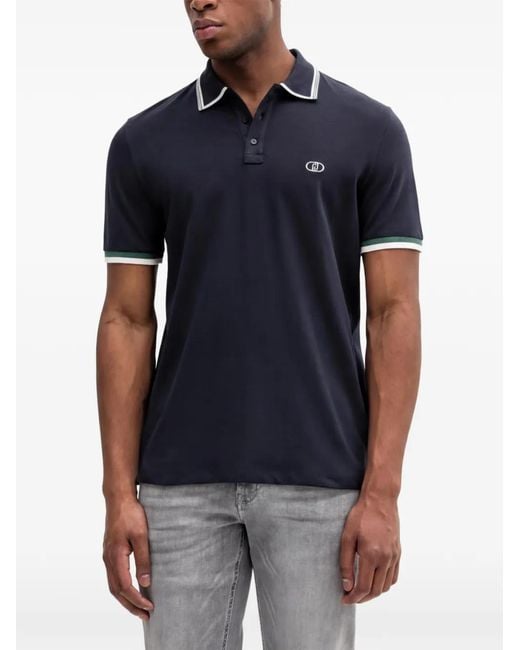 Liu Jo Blue Short-Sleeve Polo Shirt for men