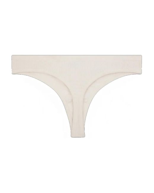LoveStories White Ribbed Thong