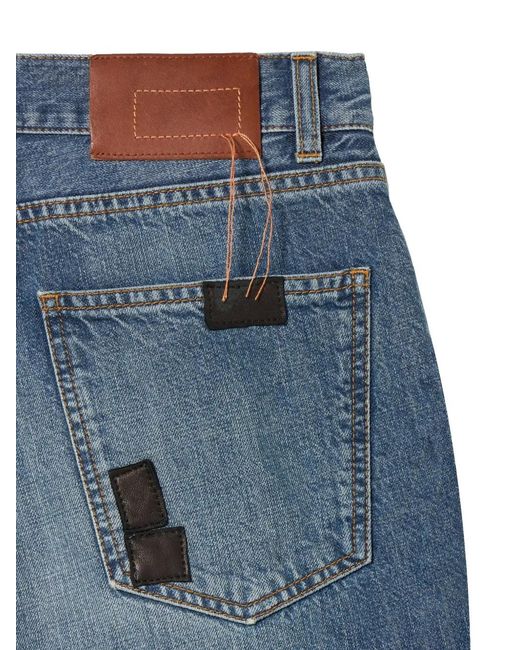 Fortela Blue Jill Patchwork Five-Pocket Jeans
