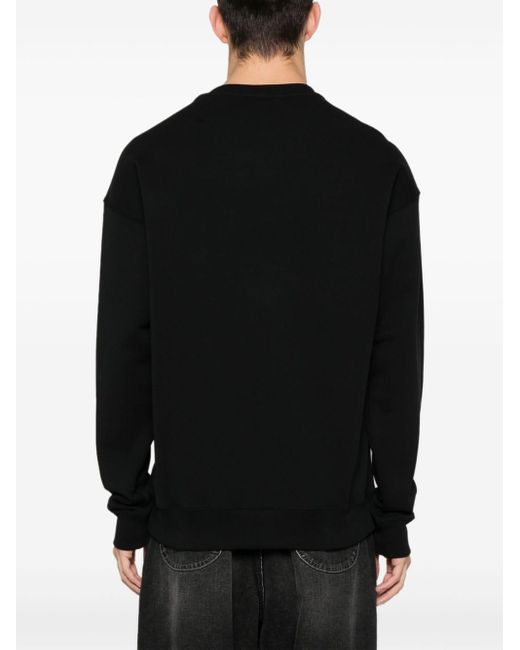 Moschino Black Logo-print Sweatshirt for men