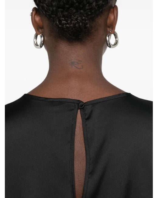 Imperial Black Three-Quarter Sleeve Top