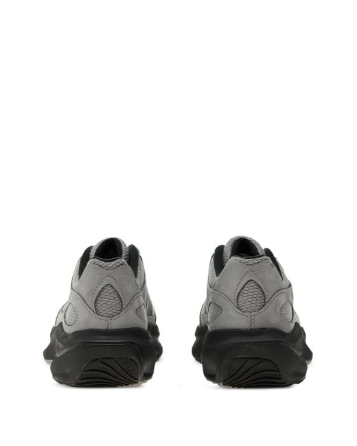 New Balance Gray Wrpd Runner Suede-Panelled Lace-Up Sneakers