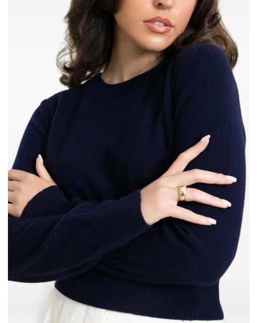 Misha Black Mish Ribbed-Trim Sweater