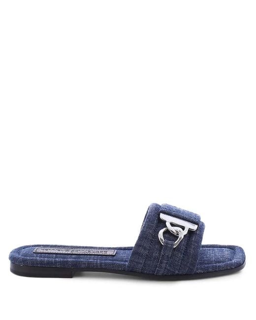 Sandalias vaqueras planas Kennel & Schmenger de color Blue