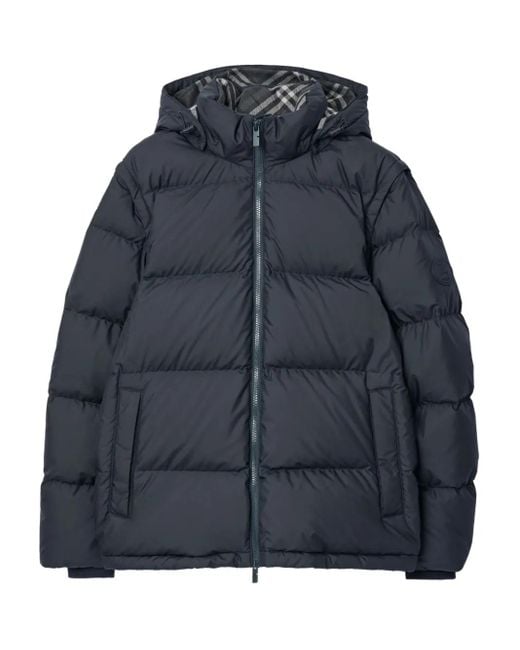Burberry Donsjas Met Afneembare Mouwen in het Blue voor heren
