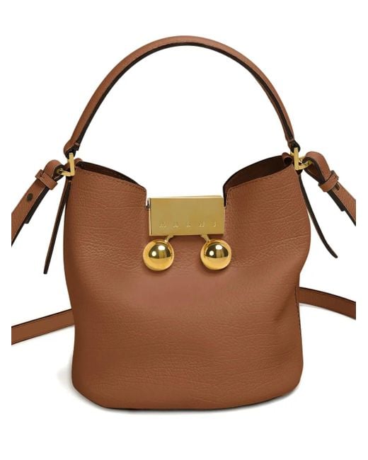 Marni Brown Trunkaroo Bucket Bag