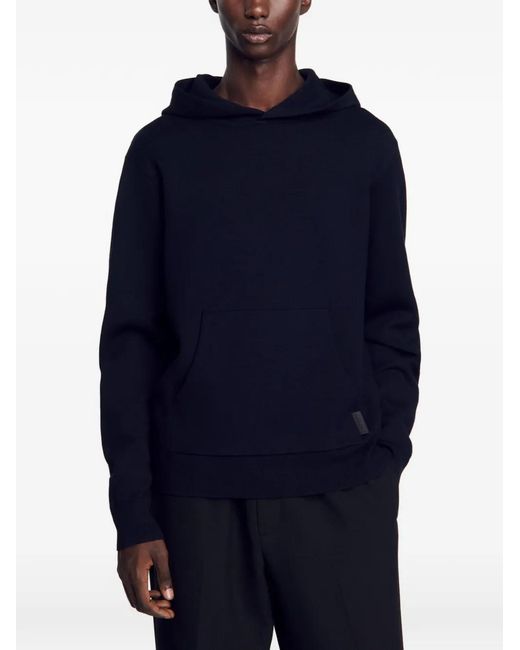 Sudadera Con Capucha Y Logo Sandro de hombre de color Blue