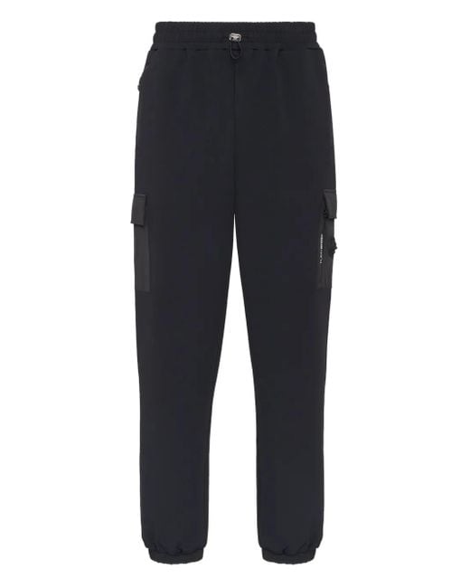 Philipp Plein Blue Pantalon De Jogging À Poches Cargo for men
