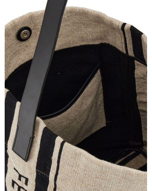Ferragamo Natural Jacquard Fabric Tote Bag for men