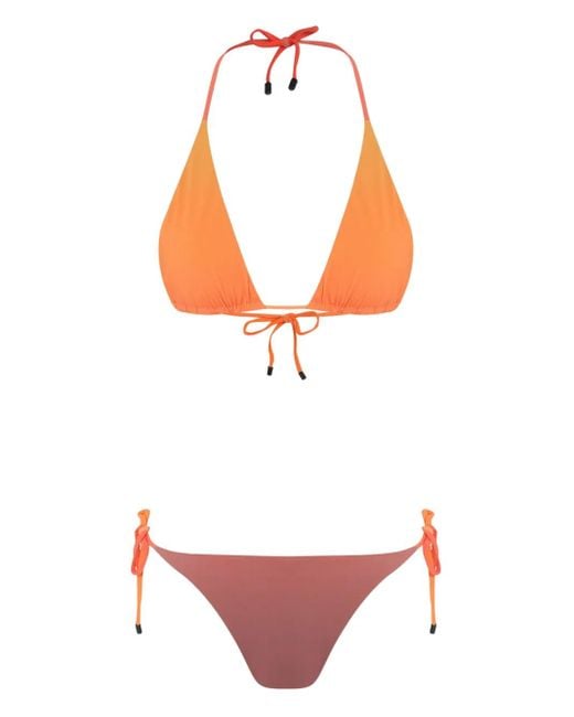 Osklen Pink Sunset Reversible Bikini Set